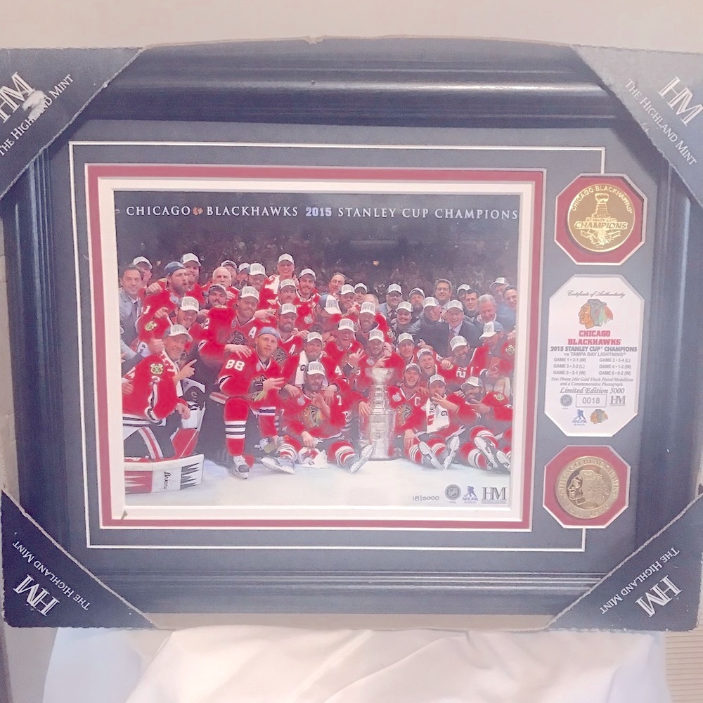 Chicago Blackhawk’s 2015 Stanley Cup Championship Plaque